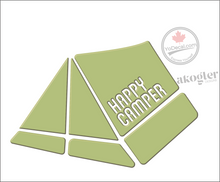'Happy Camper Tent Modern' Premium Vinyl Decal