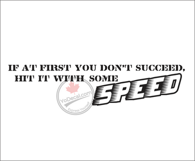 'Hit It With Some Speed' Premium Vinyl Decal