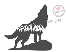 'Howling Wolf' Premium Vinyl Wall Decal