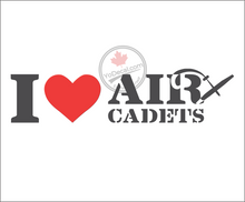 'I Love Air Cadets (with Glider)' Premium Vinyl Decal