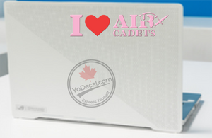 'I Love Air Cadets (with Glider)' Premium Vinyl Decal