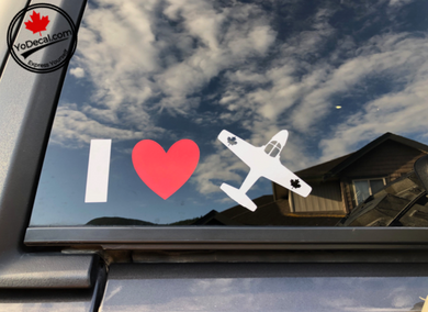 'I Love the Canadian Snowbirds' Premium Vinyl Decal