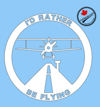 'I'd Rather Be Flying' Premium Vinyl Decal