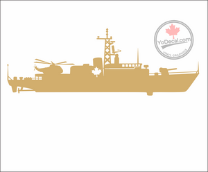 'Iroquois-Class 280 Destroyer and Sea King Helicopter' Premium Vinyl Decal