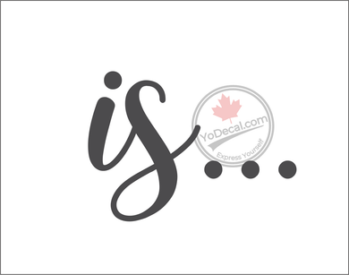 'Is... - Relaxed Modern' Premium Vinyl Wall Decal