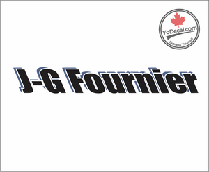 'J-G Fournier' Premium Vinyl Decal / Sticker
