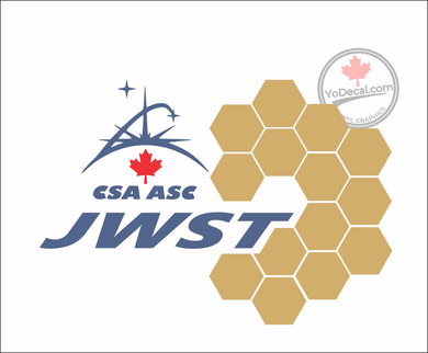 'James Webb Space Telescope CSA ASC Tribute' Premium Vinyl Decal / Sticker