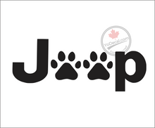 'Jeep Paws' Premium Vinyl Decal
