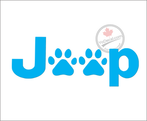 'Jeep Paws' Premium Vinyl Decal