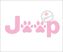 'Jeep Paws' Premium Vinyl Decal