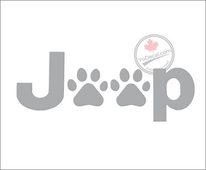 'Jeep Paws' Premium Vinyl Decal