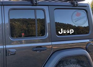 'Jeep Paws' Premium Vinyl Decal