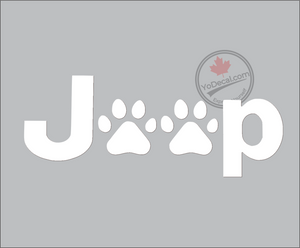 'Jeep Paws' Premium Vinyl Decal
