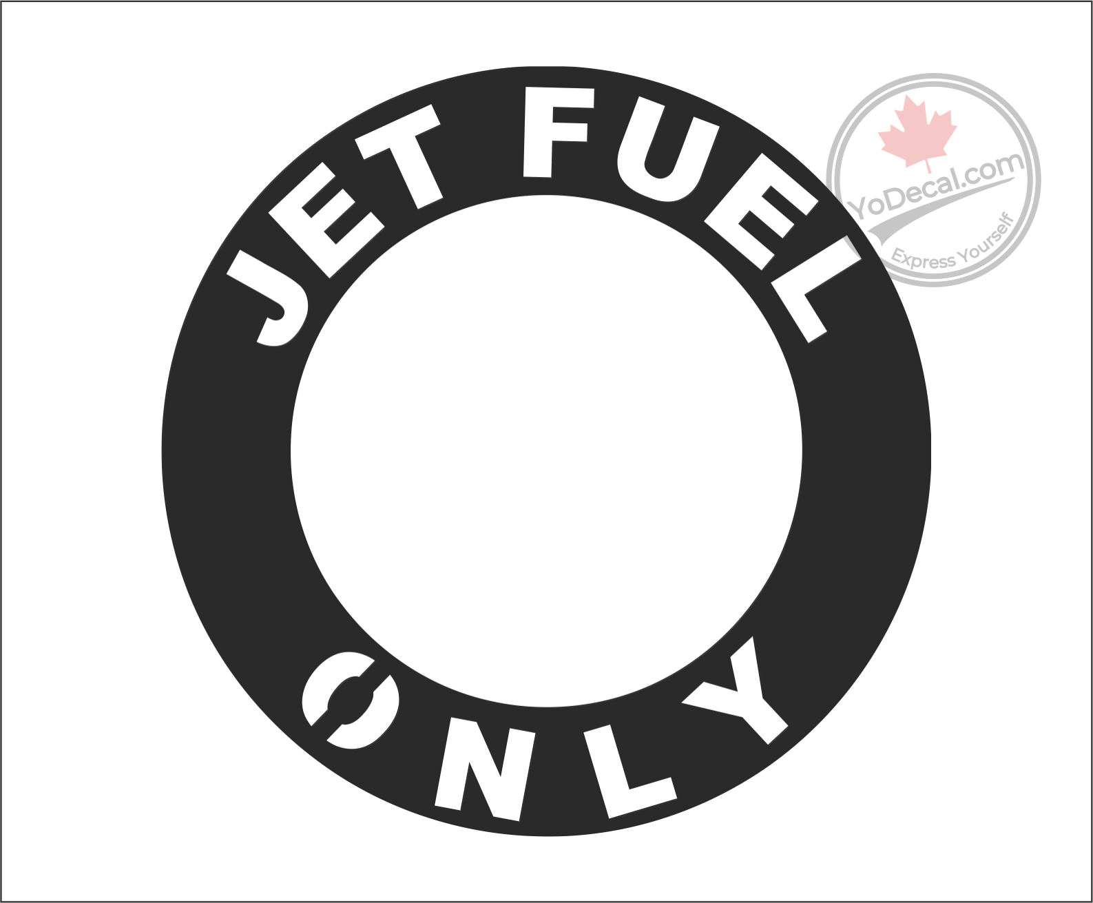 'Jet fuel Only Ring' Vinyl Decal – YoDecal.com