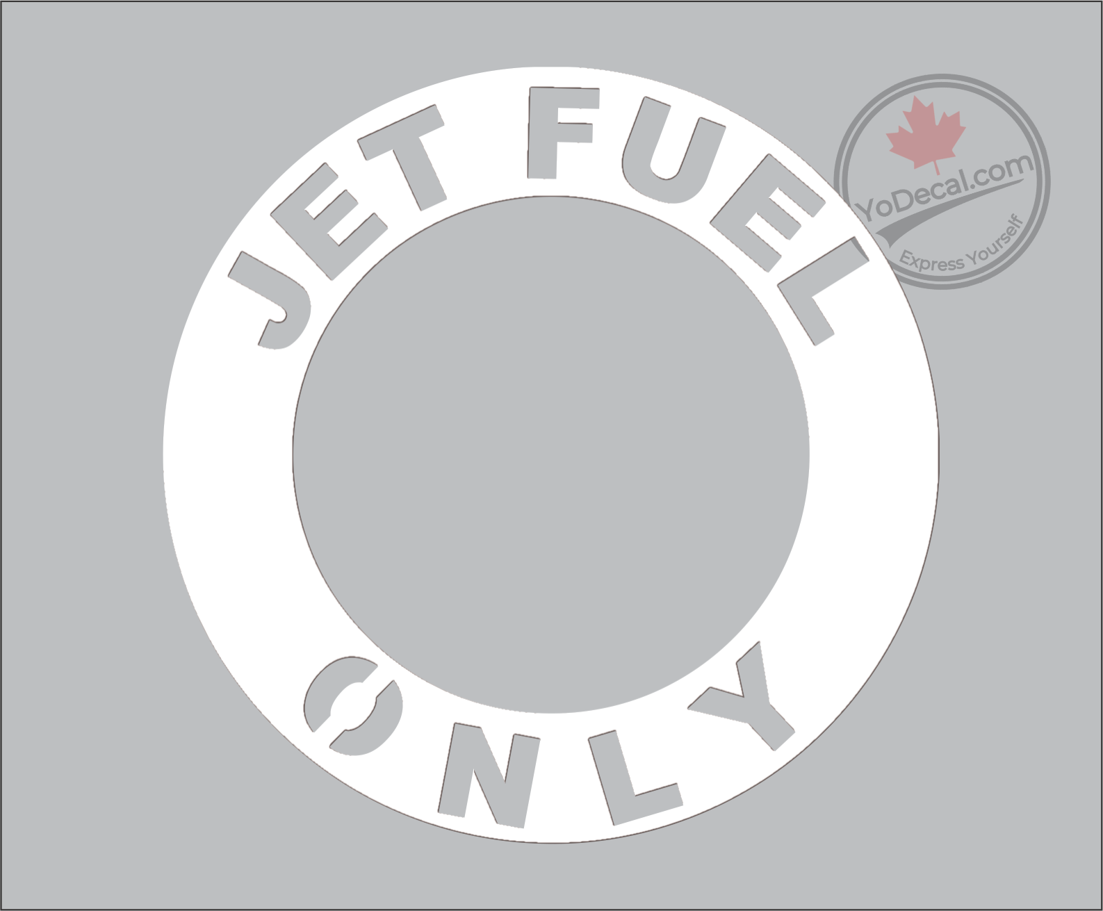 'Jet fuel Only Ring' Vinyl Decal – YoDecal.com