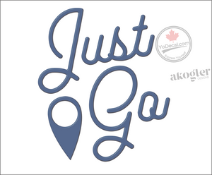 'Just Go Marker' Premium Vinyl Decal