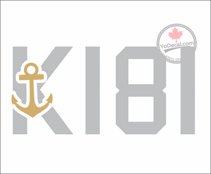 'K181 HMCS Sackville Anchor' Premium Vinyl Decal / Sticker