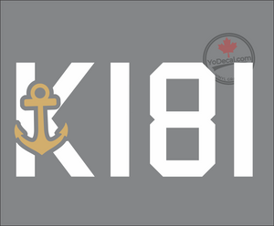 'K181 HMCS Sackville Anchor' Premium Vinyl Decal / Sticker