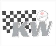 'KW Racing Flag' Premium Vinyl Decal