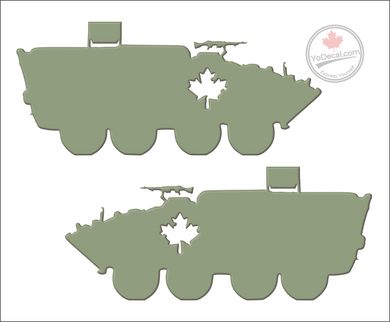 'LAV 2 Bison (PAIR)' Premium Vinyl Decal