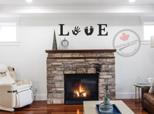 'LOVE Prints of a Child' Premium Vinyl Wall Decal