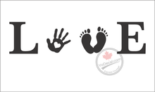 'LOVE Prints of a Child' Premium Vinyl Wall Decal