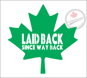 'Laid Back Since Way Back' Premium Vinyl Decal