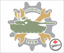 'Lord Strathcona's Horse (LdSH) Royal Canadians - Vehicle Tech' Premium Vinyl Decal / Sticker