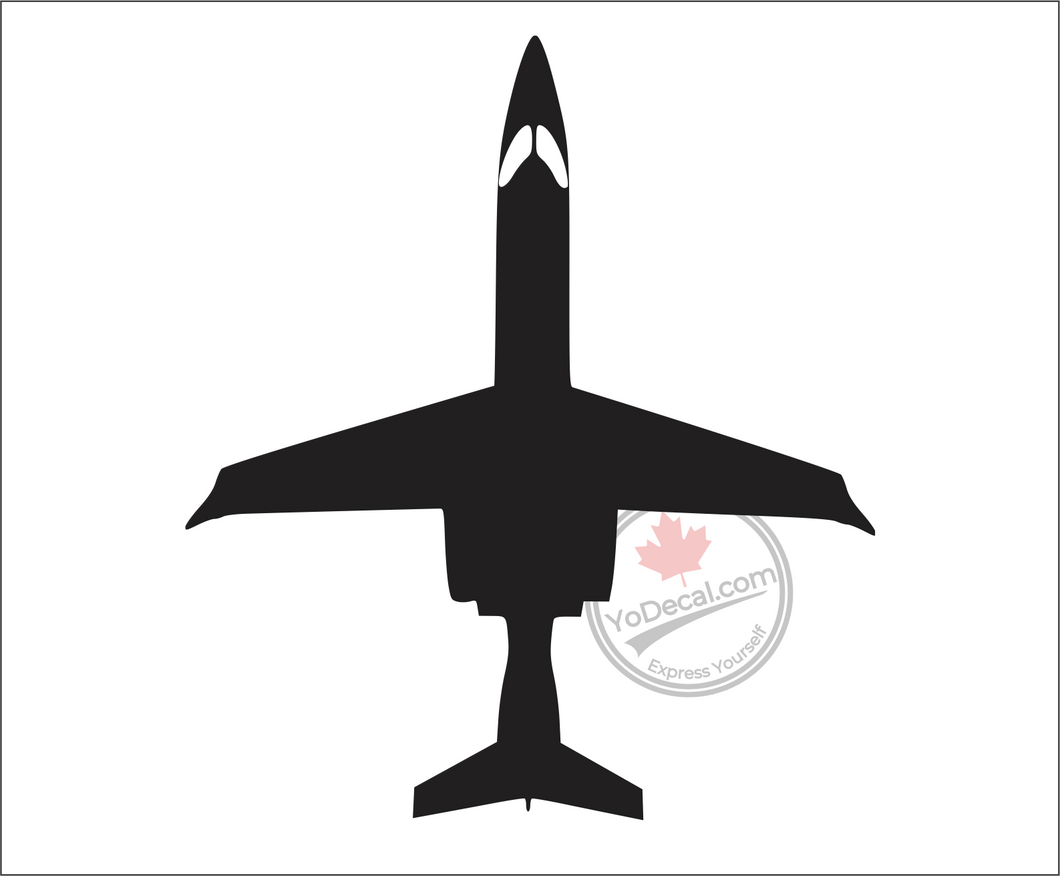 'Learjet 45 Private Jet Airliner Bombardier' Premium Vinyl Decal