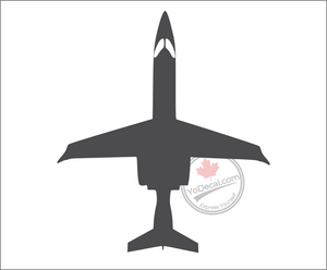 'Learjet 45 Private Jet Airliner Bombardier' Premium Vinyl Decal