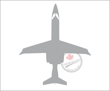 'Learjet 45 Private Jet Airliner Bombardier' Premium Vinyl Decal