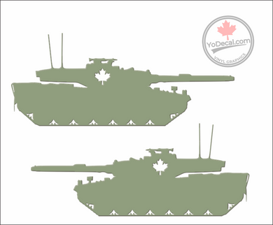 'Leopard 2A4M Canadian Main Battle Tank (PAIR)' Premium Vinyl Decal