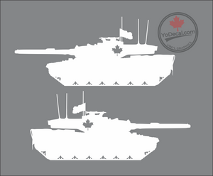 'Leopard 2A6M Canadian Main Battle Tank (PAIR)' Premium Vinyl Decal