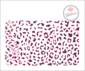 'Leopard Print Rectangle (PAIR)' Premium Vinyl Decal / Sticker