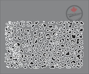 'Leopard Print Rectangle (PAIR)' Premium Vinyl Decal / Sticker