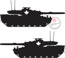 'Leopard 2A4M Canadian Main Battle Tank (PAIR)' Premium Vinyl Decal