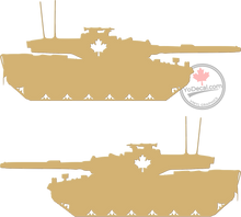 'Leopard 2A4M Canadian Main Battle Tank (PAIR)' Premium Vinyl Decal