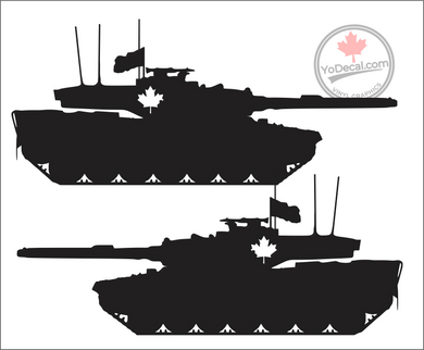 'Leopard 2A6M Canadian Main Battle Tank (PAIR)' Premium Vinyl Decal