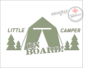 'Little Camper on Board' Premium Vinyl Decal