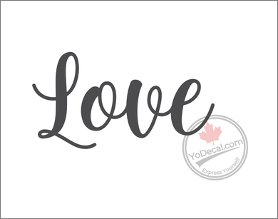 'Love - Relaxed Modern' Premium Vinyl Wall Decal