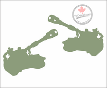 'M109 (PAIR) 155mm Self-Propelled Howitzer Canadian (PAIR)' Premium Vinyl Decal