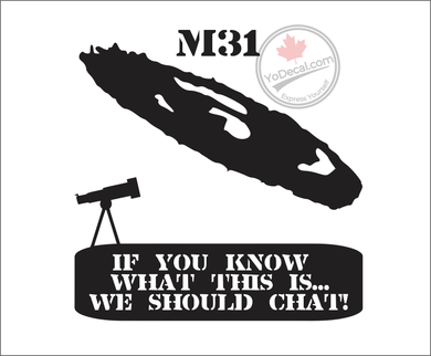 'M31 Andromeda Galaxy' Premium Vinyl Decal