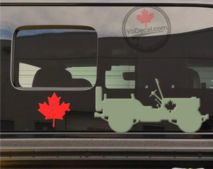 'M38 Jeep Willys (PAIR)' Premium Vinyl Decal / Sticker
