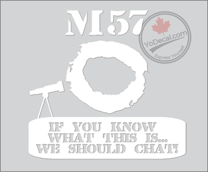 'M57 Ring Nebula' Premium Vinyl Decal