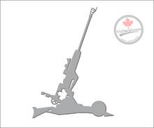 'M777 150mm Howitzer Near Vertical Profile ' Premium Vinyl Decal / Sticker