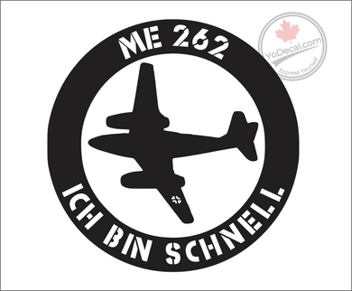 'ME 262 Ich Bin Schnell' Premium Vinyl Decal