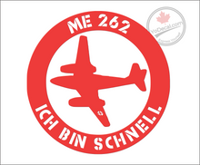 'ME 262 Ich Bin Schnell' Premium Vinyl Decal