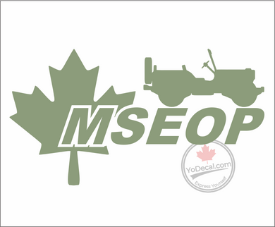 'MSEOP with Maple Leaf & M38' Premium Vinyl Decal / Sticker