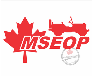 'MSEOP with Maple Leaf & M38' Premium Vinyl Decal / Sticker