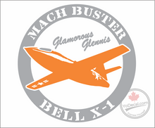 'Mach Buster Bell X-1 Glamorous Glennis' Premium Vinyl Decal / Sticker